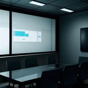 tampilan layar presentasi profesional enam slide untuk proposal upgrade jaringan internet dedicated