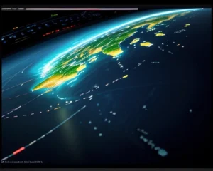 pemetaan diagnostik analisis titik lompatan perute global traceroute untuk melacak kebocoran paket data packet loss