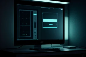 papan klip digital menyala menampilkan daftar centang relokasi infrastruktur jaringan perusahaan