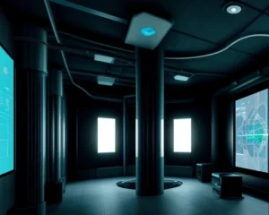 topologi isolasi keamanan jaringan virtual lan vlan memisahkan koneksi komputer siaran studio dengan akses jaringan nirkabel publik jamaah