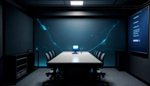 topologi arsitektur pemisahan kabel jaringan lan terpusat untuk mesin penyiaran studio podcast profesional