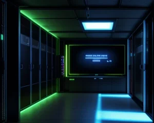 arsitektur ruang temu titik perantara interkoneksi kabel cross connect di fasilitas data center tier 3 tingkat korporasi