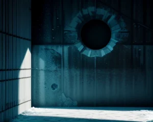 arsitektur isolasi penetrasi kabel serat optik lapis baja menembus dinding panel insulasi ruang pendingin daging beku