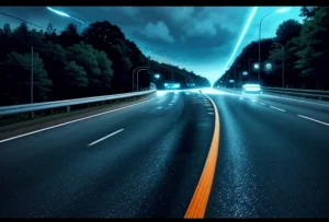 ilustrasi perbedaan lalu lintas data asimetris download besar upload kecil