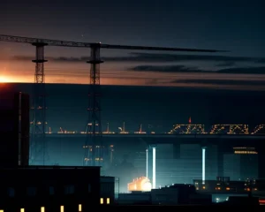 arsitektur transmisi jaringan tingkat tinggi menggunakan perangkat antena radio gelombang mikro untuk menembus zona buta kabel serat optik pabrik