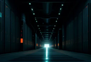 ilustrasi sistem sd wan membagi jalur paket data aplikasi prioritas dan internet biasa