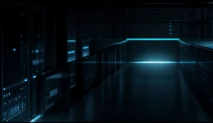 rak mesin peladen penerima data telemetri kapal laut dan rig lepas pantai di pusat kendali darat