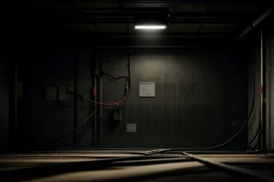 kekacauan instalasi kabel jaringan yang menumpuk bersama kabel listrik tegangan tinggi penyebab gagalnya sertifikat laik fungsi gedung