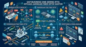 SAP Business One Sering RTO Mitigasi Jaringan Fiber Optik Kantor