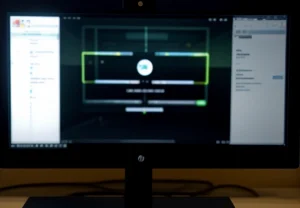 Antarmuka software OBS Studio menunjukkan settingan bitrate konstan dan grafik koneksi yang hijau stabil