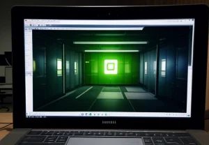 Fisika Jaringan: Mengapa WiFi Lambat di Gedung Kaca & Solusi Tuntasnya Tampilan antarmuka peta panas (heatmap) spektrum analisis Ekahau pada denah gedung perkantoran
