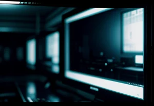 Tampilan monitor NVR CCTV dengan beberapa kotak layar yang membeku dan memunculkan tulisan Video Loss merah