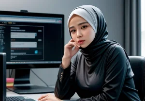 agen call center wanita berhijab menggunakan ip phone