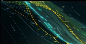 Visualisasi rute kabel laut bawah samudra menuju peladen AWS